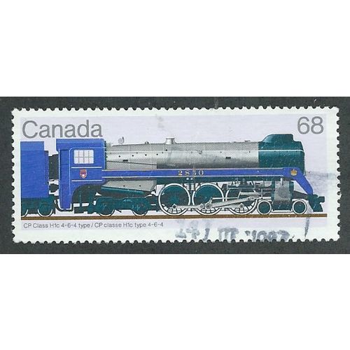 CAN 1986 68c 'RAILWAY LOCOMOTIVES-CP CLASS (4TH SERIES)' FINE USED (EBID41-530)