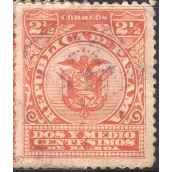 Panama 1906 - SG145 - 2½c red - Arms Of Panama - used 2