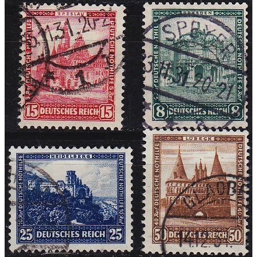 GERMANY REICH [1931] MiNr 0459-62 ( O/used ) Bauwerke
