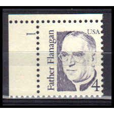 2171 4c Father Flanagan Fine MNH Dry Gum P#S 1 UR ZA3503