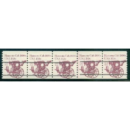 1904av 10.9c Hansom Cab Fine MNH Dry Gum PNC 4/5 Line Gap Split # A02445