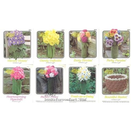 Flower Bouquet Potholders 351 to 358