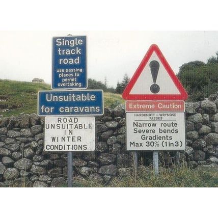 No Tipping Rubbish Cumbria Dustman Lakeland District Council Sign Postcard