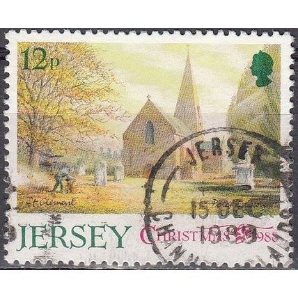 Jersey 1988 Michel 453 O Cote (2008) 0.50 Euro Noël Eglise Saint-Clement