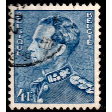 Belgium 1950 King Leopold III 4F Used Stamp