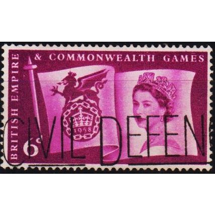 Great Britain. 1958 6d S.G.568 Used