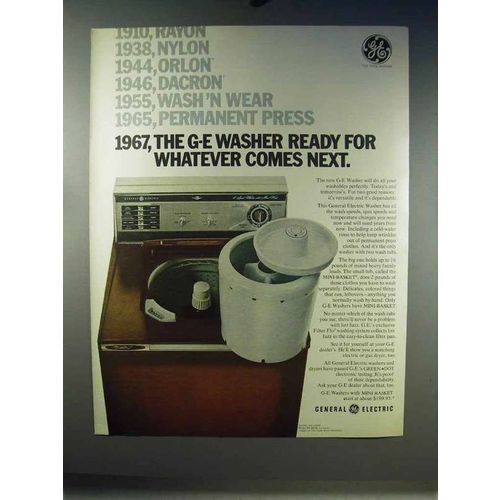 1967 General Electric Model WA-1250C Washer Ad