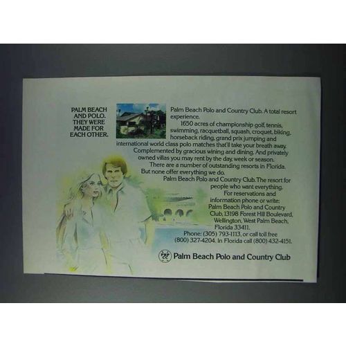1981 Palm Beach Polo and Country Club Ad