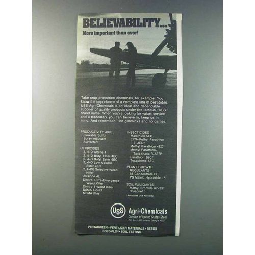 1981 USS Agri-Chemicals Ad - Believability Important