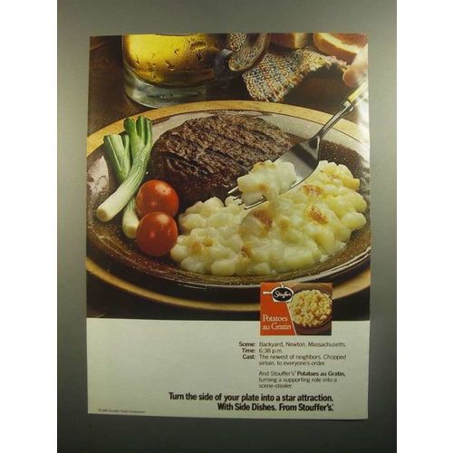 1984 Stouffer's Potatoes au Gratin Ad - Star Attraction