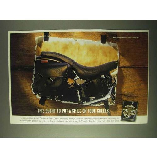 2000 Harley-Davidson Softail Snakeskin Seat Ad