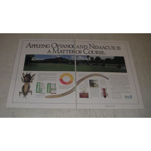 1991 Mobay Oftanol Insecticide and Nemacur Nematicide Ad