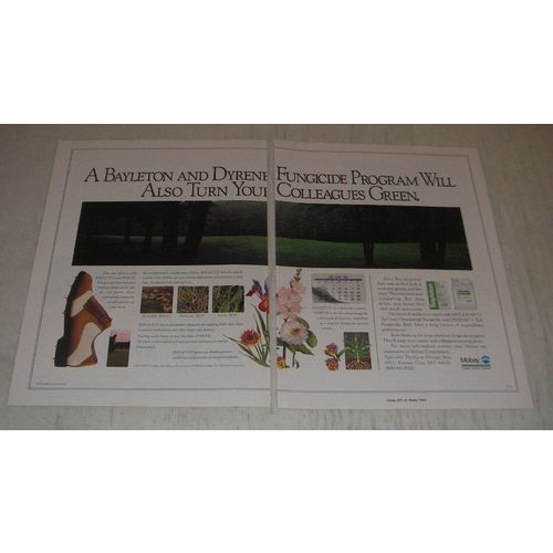 1991 Mobay Bayleton 25 and Dyrene 4 Turf Fungicide Ad