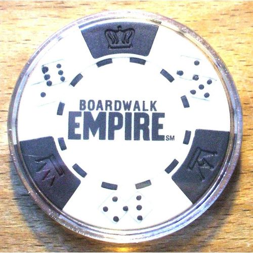 Boardwalk Empire Poker Chip Golf Ball Marker - Black