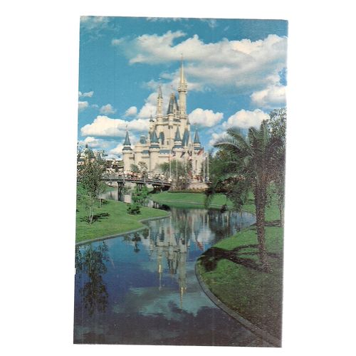 CINDERELLA CASTLE, WALT DISNEY WORLD, FLORIDA, US unused postcard #