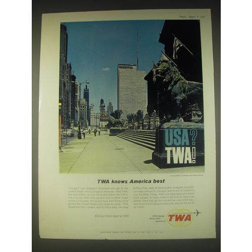 1962 TWA Airline Advertisement - TWA knows America best