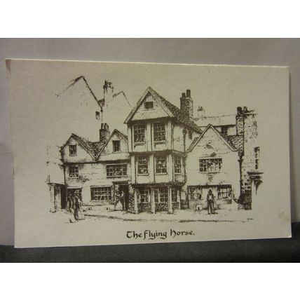 THE FLYING HORSE, NOTTINGHAM unused postcard by the Civic Society