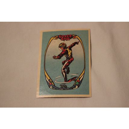 Board Spin 1976 Donruss Skateboard STICKER with Stickerback