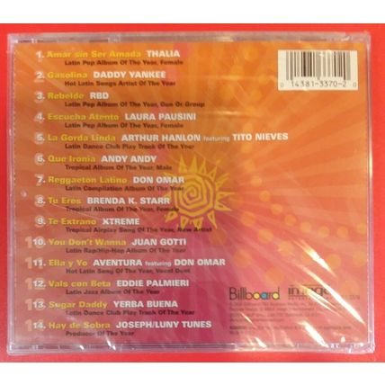 BILLBOARD LATIN MUSIC AWARDS 2006 by VARIOUS ARTISTS (CD, USA - Image) BRAND NEW