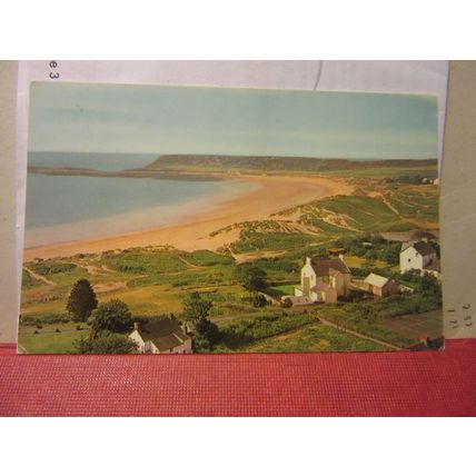 PORT EYNON BAY, GOWER PENINSULAR, WALES, used vintage postcard =
