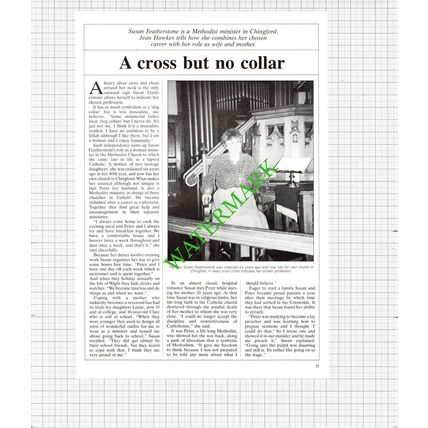Susan Featherstone Chingford Essex Methodist Minister - 1989 Article