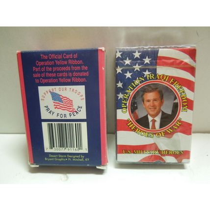 2 Operation Iraqi Freedom Heroes of Wars US Military Heroes Playing Cards Sealed