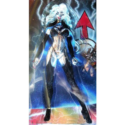 Action Figure: 1997 Lady Death "CHROME FIGURE" #S11045 / Limited Edition 15K