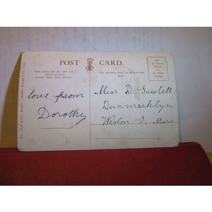 TOWN HALL, LEEDS, YORKSHIRE used antique postcard by Delittle Fenwick & Co =