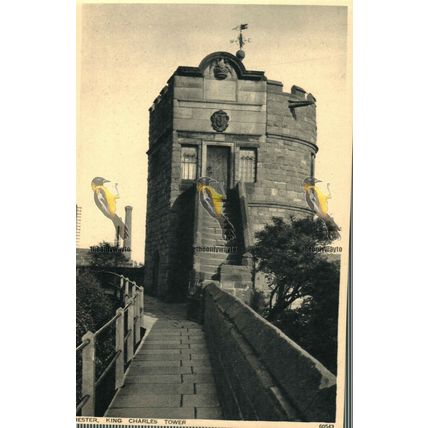 King Charles Tower, Chester, Cheshire, 60543 Photochrom Postcard