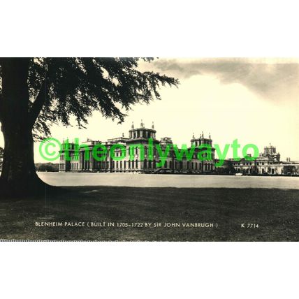 Blenheim Palace, Built 1705.., Oxon, Valentines RP Postcard, 1964