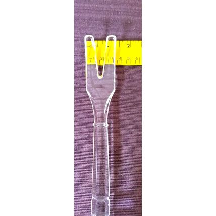 Clear Depression Glass Salad Fork & Spoon Set 1930-40's Imperial Glass Utensils