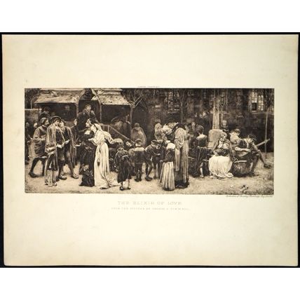 ELIXIR OF LOVE 1914 George John Pinwell PHOTOGRAVURE ENGRAVING