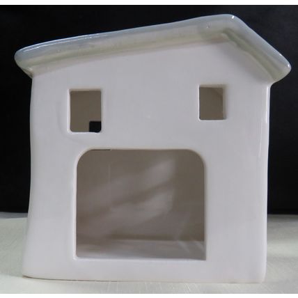 Grey Roof House Meadow Flowers Tealight Holder with Tea Light Shudehill Giftware