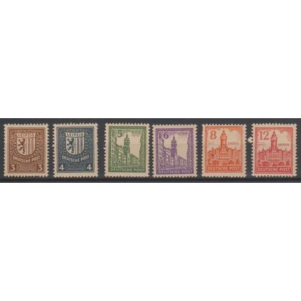 Mi; 156y/161y MNH 1946 SBZ Cat € 26
