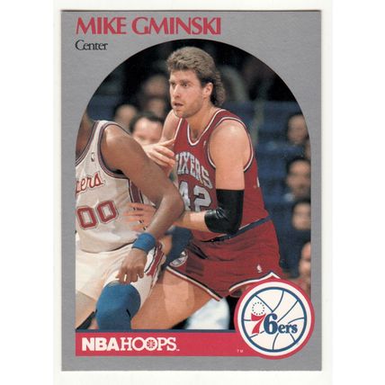 1990-91 Hoops Mike Gminski basketball card #228 - 76ers