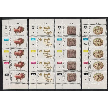 Venda History of Writing 1st series 4v Strips 1982 MNH SG#59-62