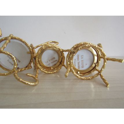 VINTAGE LIMOGES GOLD PLATED DOLLS HOUSE FURNITURE METAL & PORCELAIN