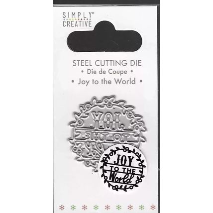 Simply Creative. Joy To The World Die. Die Cutting Cardmaking Scrapbooking Craft
