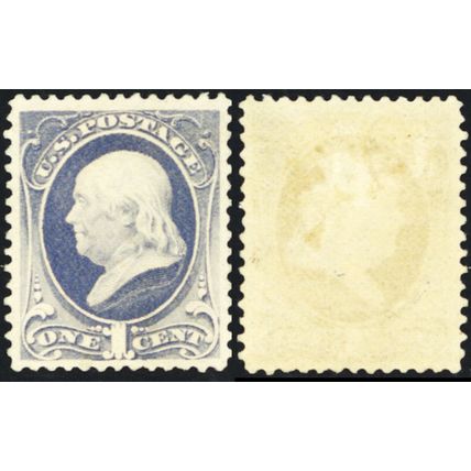 206, Mint VF OG LH 1¢ - SCV $75+ - Stuart Katz