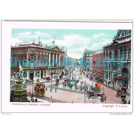 LONDON, PICCADILLY CIRCUS, LONDON, ENGLAND, c1900/10s, Postcard