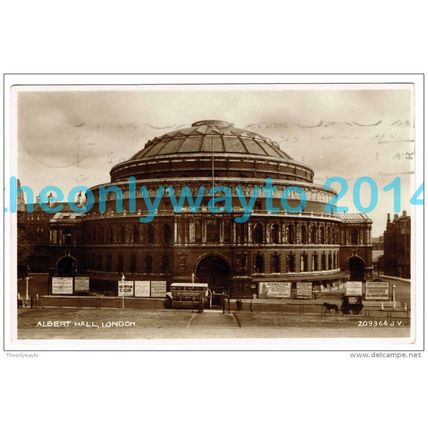 ALBERT HALL, LONDON, ENGLAND, 1933, Postcard