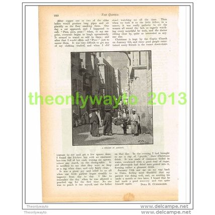 STREET IN ASSIOUT, EGYPT, THE QUIVER, Book Illustration (Print), c1897