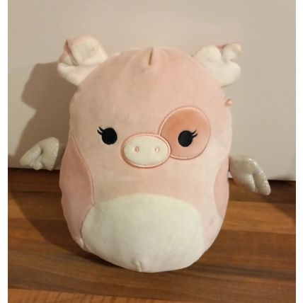 Squishmallow 7.5 Inch Peety the Flying Pig Soft Pink Plush WILDLIFE Squad