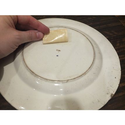 Antique china WEDGWOOD PLATE Victorian 1800s English marks 1862 very old