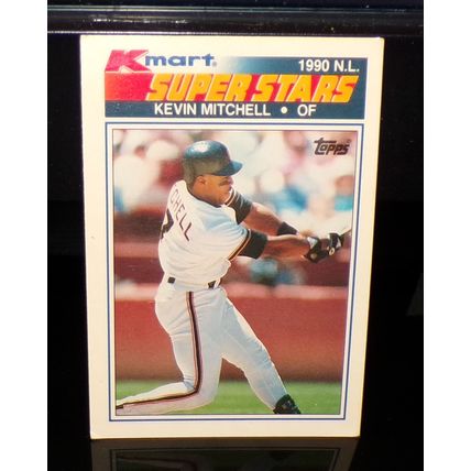 TOPPS 1990 KEVIN MITCHELL K-MART A.L. SUPER STARS BASEBALL CARD #6