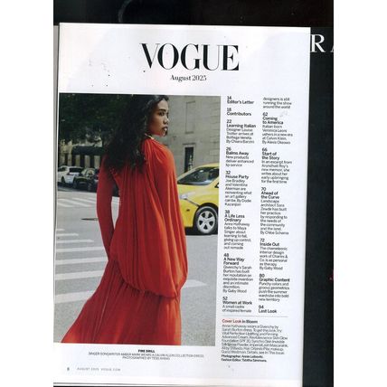 Vogue Magazine August 2025 - Fearless! ANNE HATHAWAY Reinvents Herself NEW