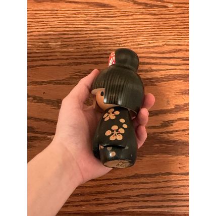 Authentic Vintage Wooden Handmade Signed Japanese Cultural Collector Doll