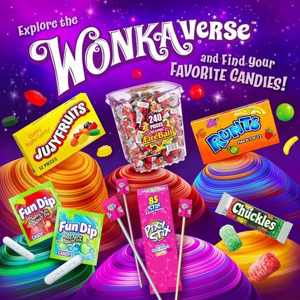 Wonka Atomic Fireball, Candy, Cinnamon Flavor, Individually Wrapped, 7.5 G (240