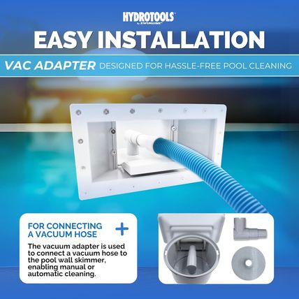 SWIMLINE HYDROTOOLS Standard Wide Mouth above Ground Pool Skimmer Kit | ABS Cons