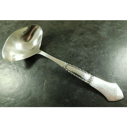 Vintage Danish Silver Plated Serving Ladle Louise Pattern Arts & Crafts By Prip